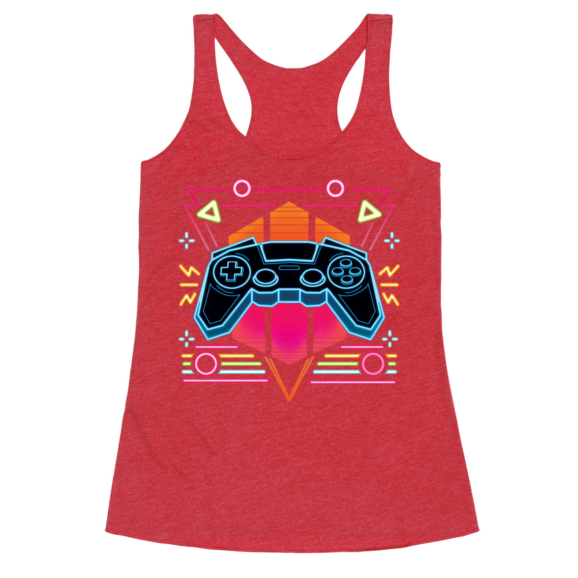 Synthwave Gamer Racerback Tank
